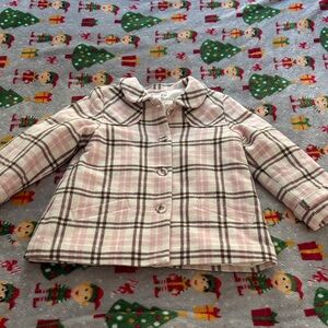 Janie And Jack Plaid Wool Blend Jacket